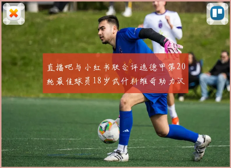 直播吧与小红书联合评选德甲第20轮最佳球员18岁武什科维奇助力汉堡逼平拜仁
